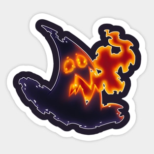 Burning Witch Hat Sticker